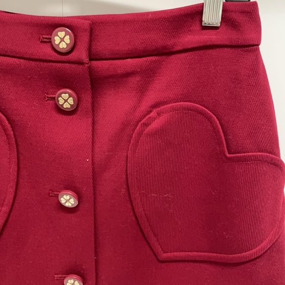 NWT Kate Spade Hearts Skirt - Picture 6 of 9